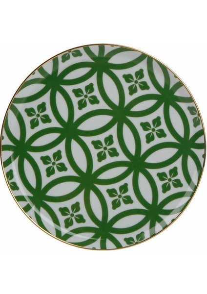 Moroc.ds.1 Yeş Düz Tabak 20CM