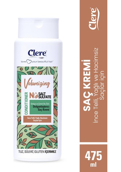 Volumizing Ginkgo ve Çörek Otu Özlü Dolgunlaştırıcı Saç Kremi
