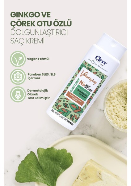 Volumizing Ginkgo ve Çörek Otu Özlü Dolgunlaştırıcı Saç Kremi
