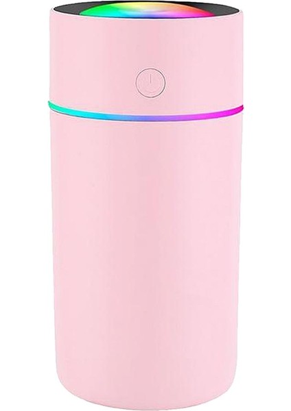 Taşınabilir Mini Nemlendirici Hava Arıtma Yağı Aroma Difüzör USB 320 ml. Pembe (Yurt Dışından)