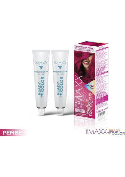 Maxx Deluxe Yarı Kalıcı Saç Boyası 2x50ml Pembe