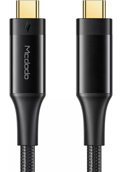 CA-8760 Thunderbolt 3 İntel Usb-C 100W 40GB 0.8M 5A Type-C To Type-C Yüksek Hızla Veri Aktarım Kablosu