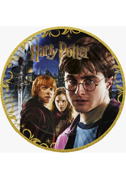 Harry Potter Parti Süsleri 24 Kişilik Afişli Masa Etekli Harry Potter Doğum Günü Seti