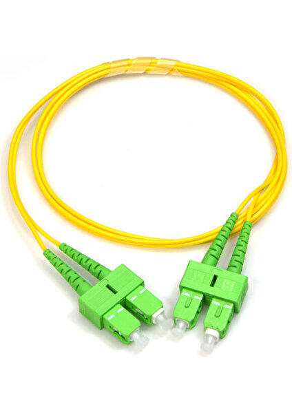 Oft Fiber Optik Patch Cord Sc-Apc/Sc-Apc Sm-Dx 10M