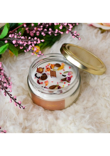 %100 Doğal Aromaterapi Kahve Çekirdekli Kahve Kokulu Dekoratif Mum