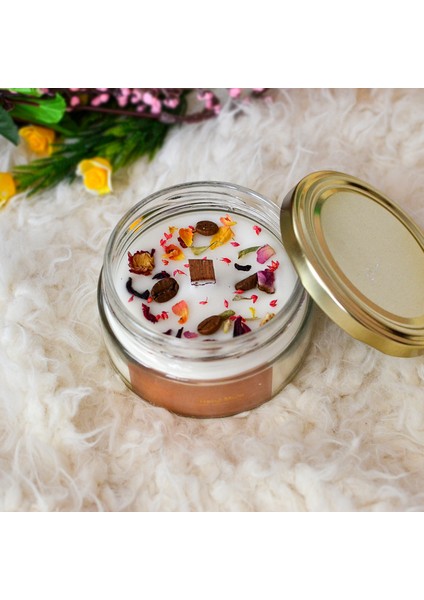 %100 Doğal Aromaterapi Kahve Çekirdekli Kahve Kokulu Dekoratif Mum