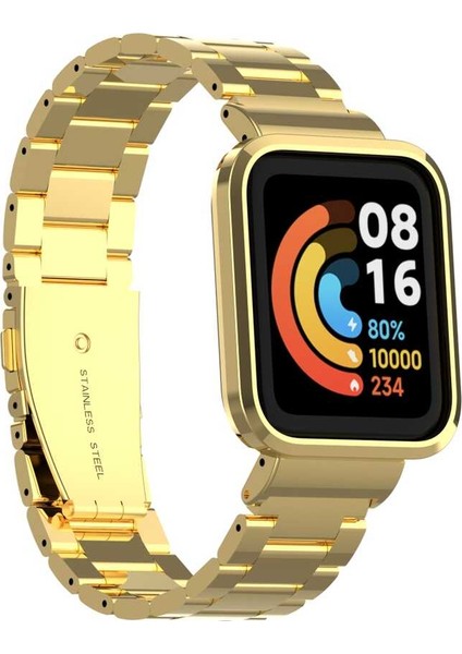 Xiaomi Redmi / Mi Watch Lite 1 Kordon Kasalı Metal Kordon