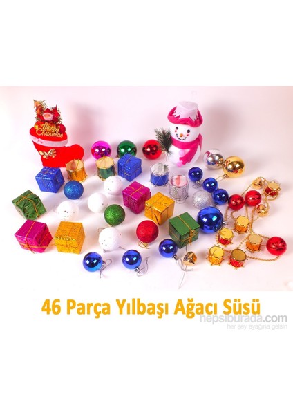 Yılbaşı Ağacı Süsü - 46 Parça