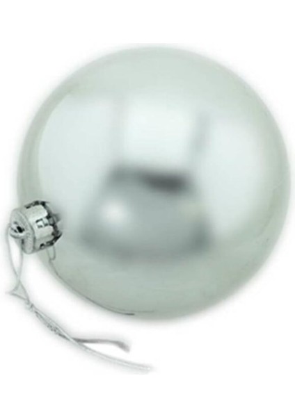 Gümüş Parlak Cici Top Yılbaşı Ağacı Süsü 6 cm 6lı fiyatları