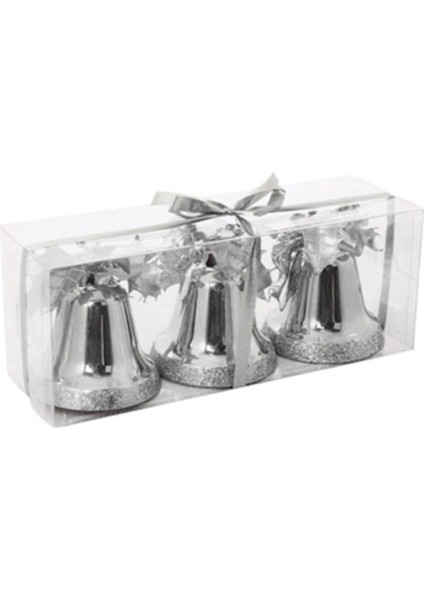 Euro Flora Yılbaşı Ağacı Süsü Çan 9 cm 3'lü Paket
