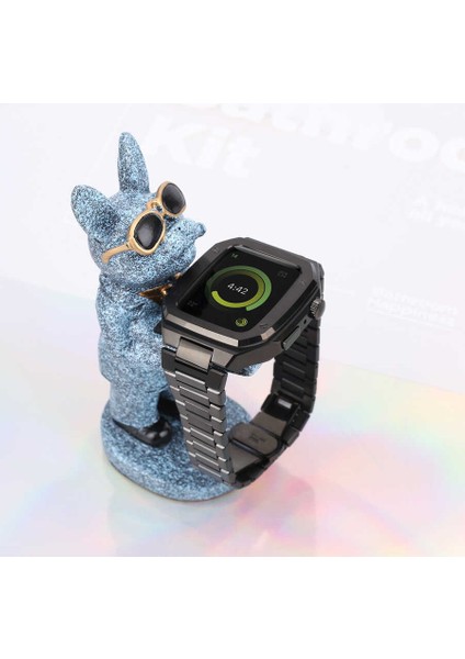 Apple Watch 44mm Kordon Swatch Saat Modeli Kasalı Metal Kordon indirimleri