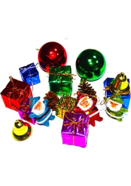 Yılbaşı Karışık Ağaç Süsü 60 Adet