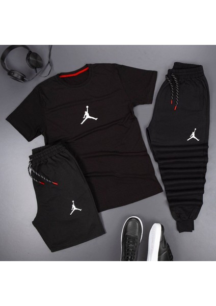 3'lü Unisex Spor Eşofman Takımı Kombini