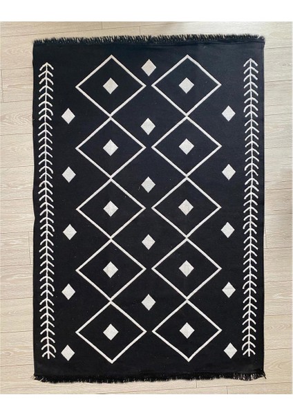 Markaev Cuadrado Kilim - Siyah - 160X250 cm