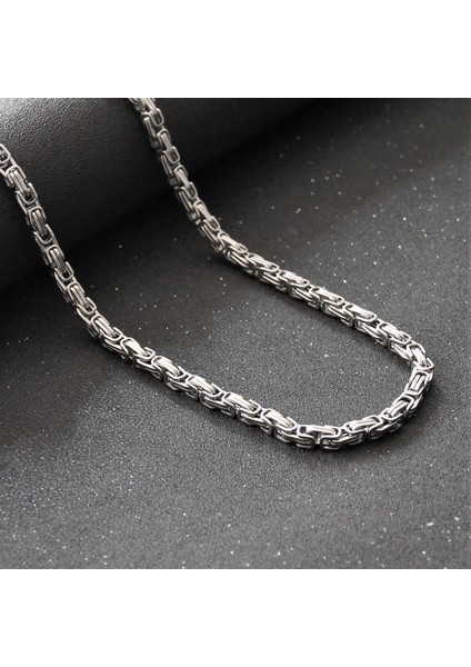 JZ231560 Kral Zinciri Erkek 316L Çelik Kolye