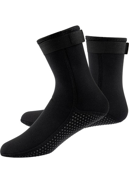 Erkek 3mm Neopren Dalış Wetsuit Çorap Siyah S (Yurt Dışından)