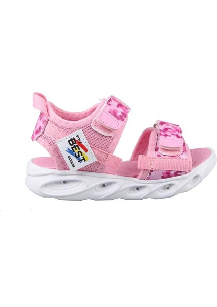 Bücür 102 Işıklı Pembe Çocuk Sandalet