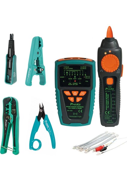 Kablo Bulucu ve Test Cihazı Seti 6 Parça Pro's Kit PK-4015