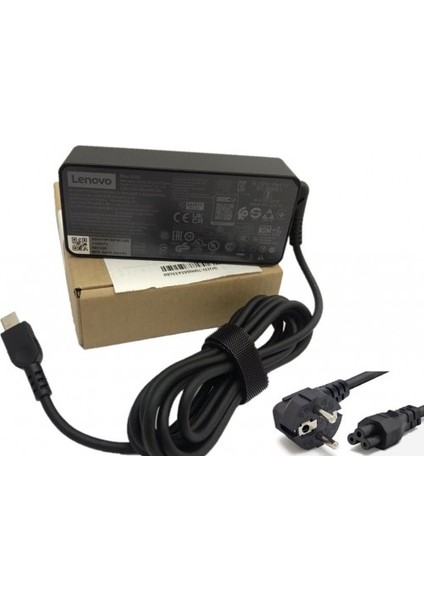 4X20M26272 Orijinal  Lenovo Type-C Adaptör 20V 3,25A 65W Macbook Pro adaptör uyumlu