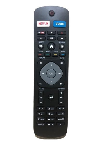 LED LCD Tv Kumandası Netflix Vudu Tuşlu