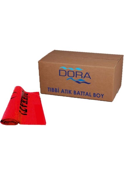 Çöp Torbası Tıbbi Atık Battal (72x95 Cm) 10'lu x 10 Rulo