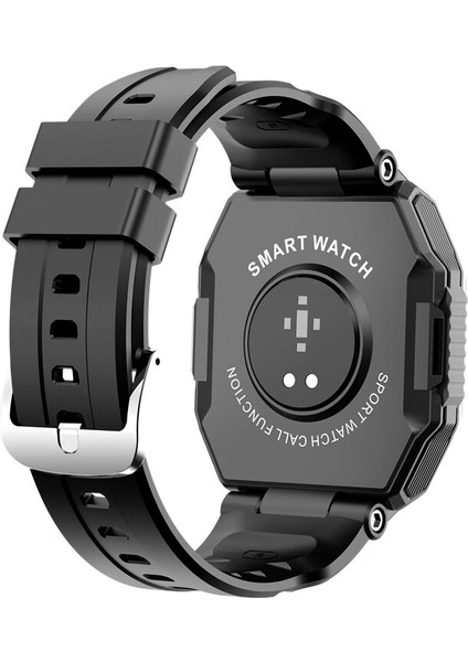 Bluetooth Çağrı Müzik Oynat Heart Hızı Monitörü Akıllı Saatler (Siyah) (Yurt Dışından)