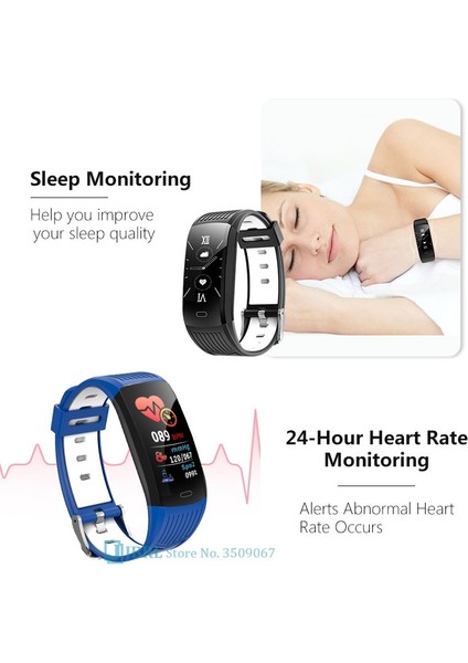 Kalp Hızı Monitörü Akıllı Saat (Siyah) (Yurt Dışından)