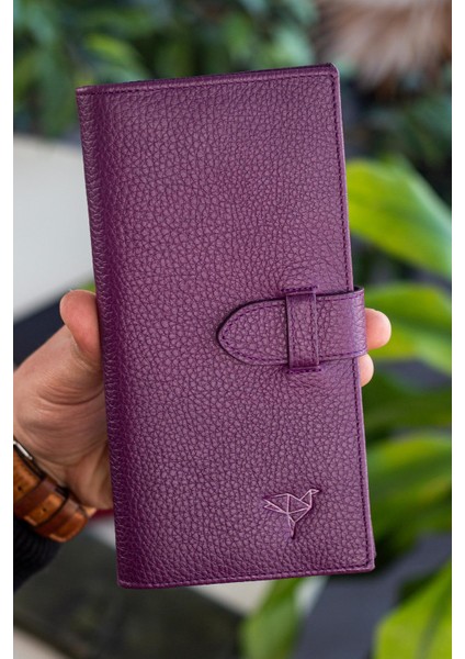 Albert Deri Rfıd Engelleyici Telefon Bölmeli Kırmızı Unisex Cüzdan