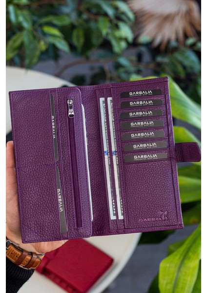 Albert Deri Rfıd Engelleyici Telefon Bölmeli Kırmızı Unisex Cüzdan fiyatları