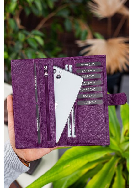 Albert Deri Rfıd Engelleyici Telefon Bölmeli Kırmızı Unisex Cüzdan modelleri