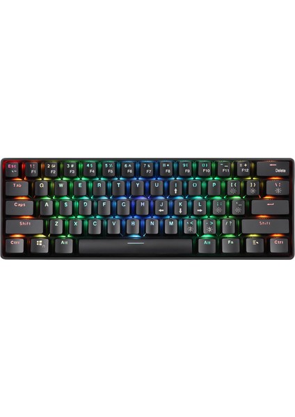 YK600 Mekanik Klavye RGB Arka Işık Klavyeleri Pc Gamer Mavi Anahtarı İçin (Yurt Dışından)