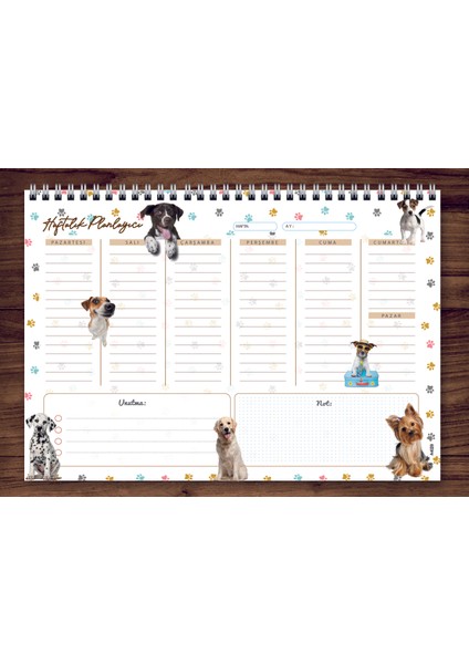 Express Planner A4 Haftalık Planlayıcı Dogs Animal 2