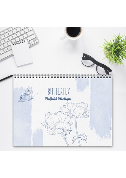 Express Planner A4 Haftalık Planlayıcı Butterfly