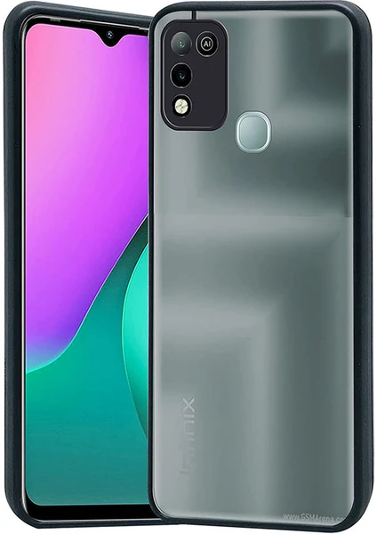 Infinix Hot 10 Play London Serisi Darbeye Dayanıklı Kılıf - Buzlu Siyah