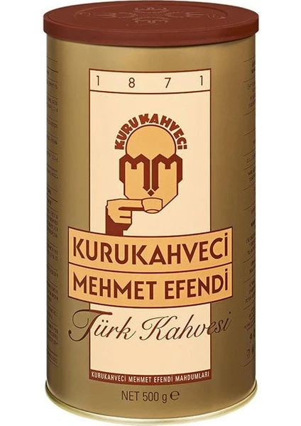 Kurukahveci Mehmet Efendi Türk Kahvesi Teneke 500 gr