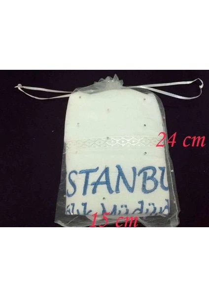 Bursa Hatırası 100 Adet Tül  Kese 15X24CM Organze Kese 30X50 Havlu Için (Havlu Dahil Değildir)