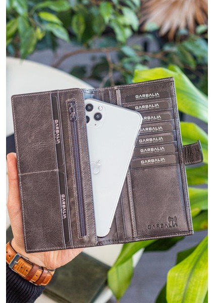 Albert Deri Rfıd Engelleyici Telefon Bölmeli Kırmızı Unisex Cüzdan modelleri