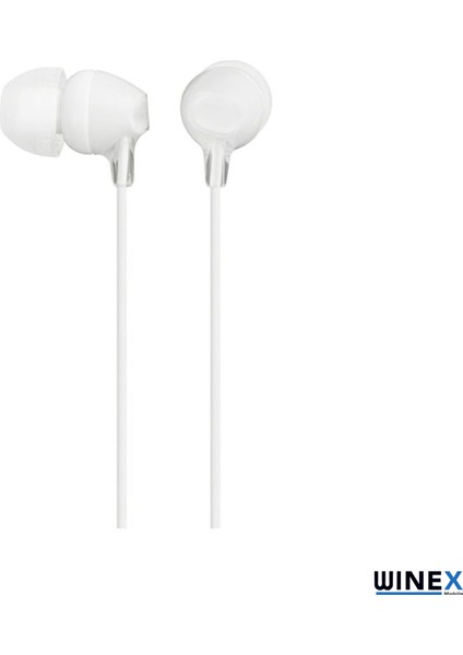 P100 3.5 mm Mikrofonlu Kablolu Kulak Içi Kulaklık Beyaz