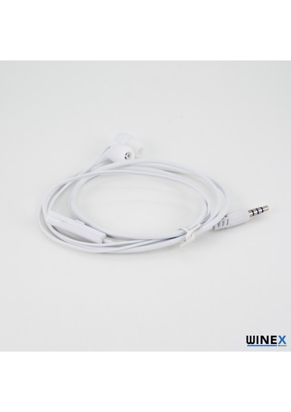 P100 3.5 mm Mikrofonlu Kablolu Kulak Içi Kulaklık Beyaz