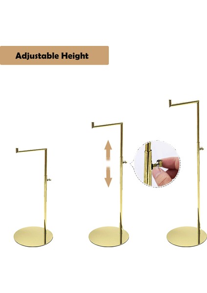 Sayaç Çanta Çanta Çanta Ekran Standı Perakende Mağaza Raf Yüksekliği Ayarlanabilir Altın 30-60 cm (Yurt Dışından) modelleri