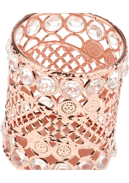 Kristal Makyaj Fırça Takı Depolama Tutucu Kalem Konteyner Kristal Gül Altın (Yurt Dışından) modelleri