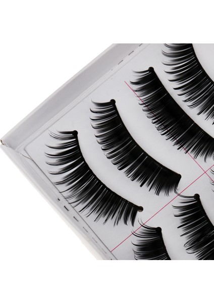 10 Pairs El Yapımı Doğal Moda Uzun Yanlış Kirpikler Makyaj F-4 Için Lashes (Yurt Dışından)