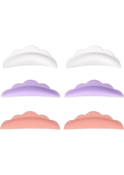 3 Pairs Kirpik Perming Asansör Silikon Pedleri Lashes Guard Kiti Makyaj Araçları (Yurt Dışından)