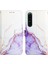 Sony Xperia 1 Iv Beyaz Mor LS006 Için Yan Toka Pu Telefon Kılıfı (Yurt Dışından) 1