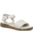 CS22064 2FX Bej Kadın Kalın Taban Sandalet 2