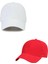Unisex Ayarlanabilir Spor Basic Kep Şapka 2'li Set 1