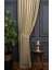 Taş Rengi Petek Kadife Dokulu Fon Perde 1/2.5 Normal (Orta) Pile 50 x 250 cm 1