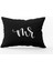 Siyah Beyaz Mr. Erkek Dijital Baskılı Kırlent Yastık Kılıfı - Siyah - Cgh318-3550 Çift Tarafı Baskılı 1