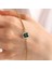 14 Ayar Altın Balıksırtı Bileklik Emerald 3
