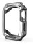 Apple Watch 42MM - Kasa ve Ekran Koruyucu Sert Pc + Silikon Koruyucu Apple Watch Gard 08 - Füme 1